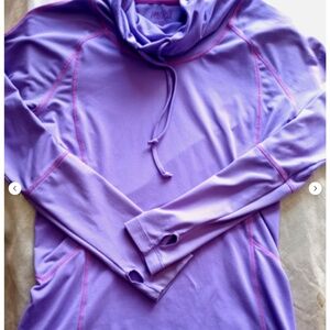 Ryka Performance Desire Women's purple cowl neck pullover long sleeve top szM